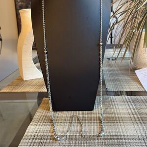 Park Lane Vintage Rare 52 inch Silver Tone Signed Chain Necklace. Circa 1960’s.